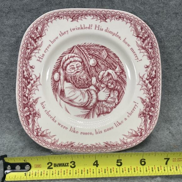"Twas the Night Before Christmas" Noble Excellence Ceramic Mug, Saucer & Plate - Picture 2 of 10